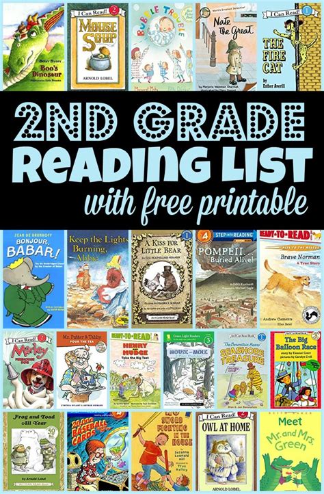 2nd Grade Reading List Printable